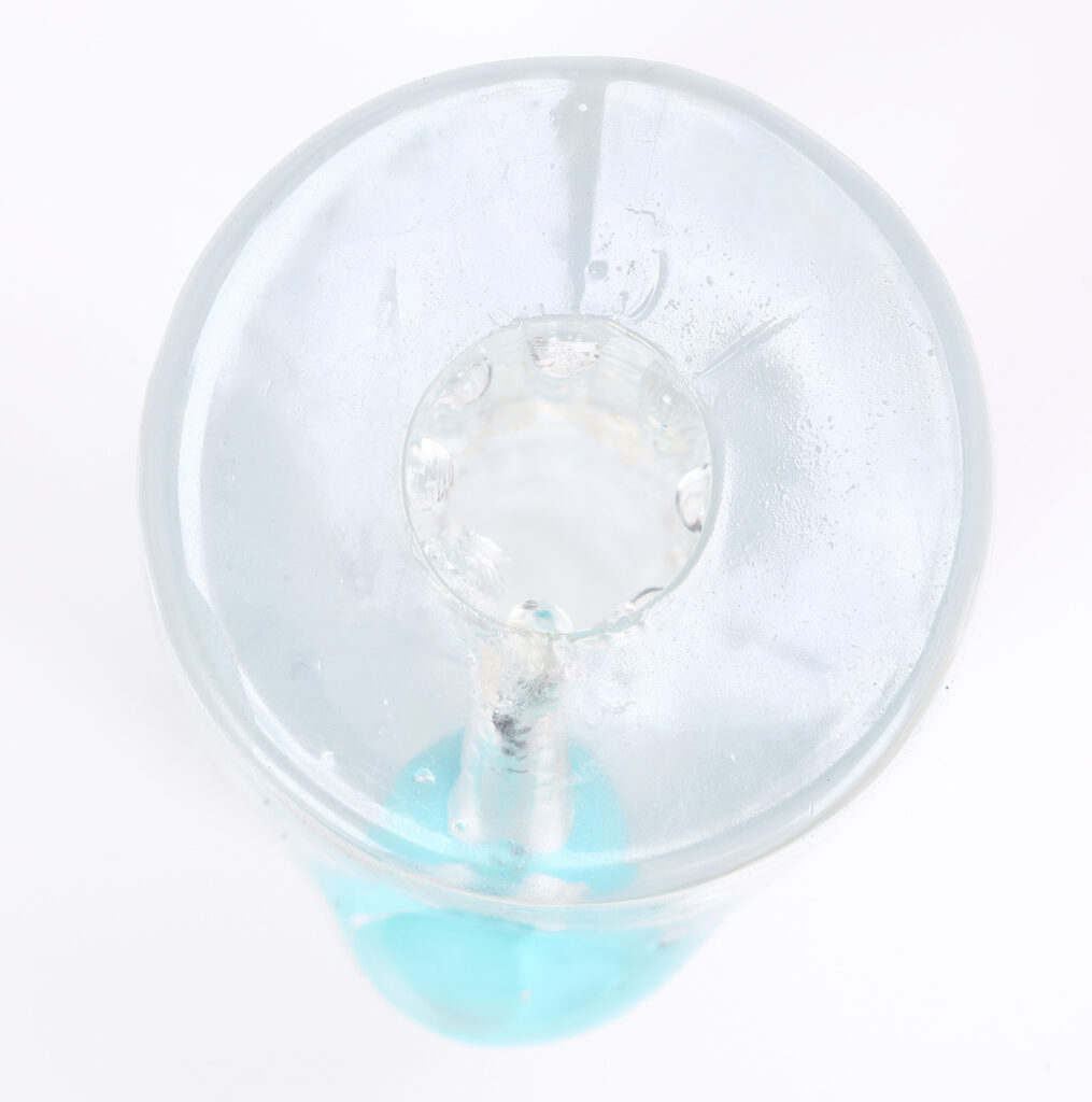Aster Vibrating Male Masturbator With Bullet - Clear