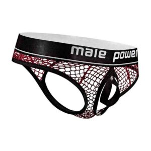 Cock Pit Nte Cock Ring Thong - L/ XL - Burgundy