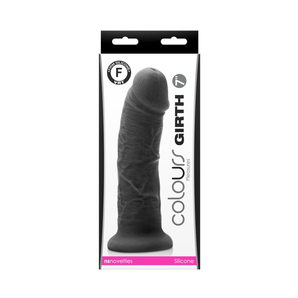 Colours - Girth 7 Inch Dildo - Black