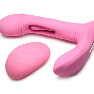 Flickers G-Flick Flicking G-Spot Vibrator With Remote - Pink