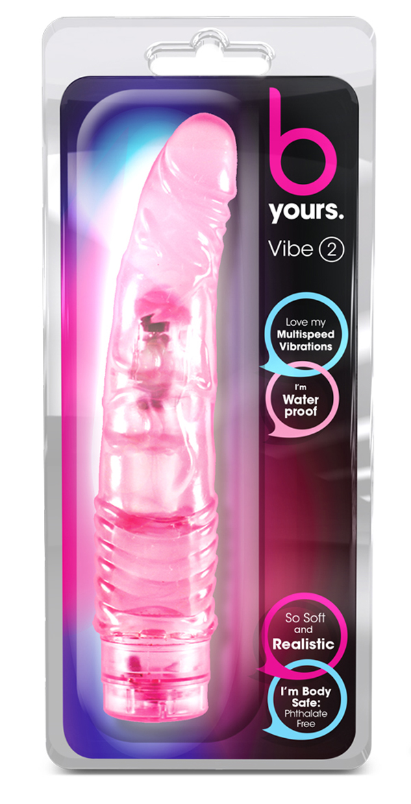B Yours Cock Vibe #2 - Pink - Image 2