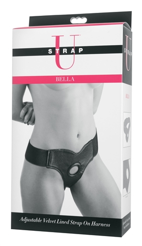 Bella Adjustable Velvet Lined Strap-on Harness - Image 2
