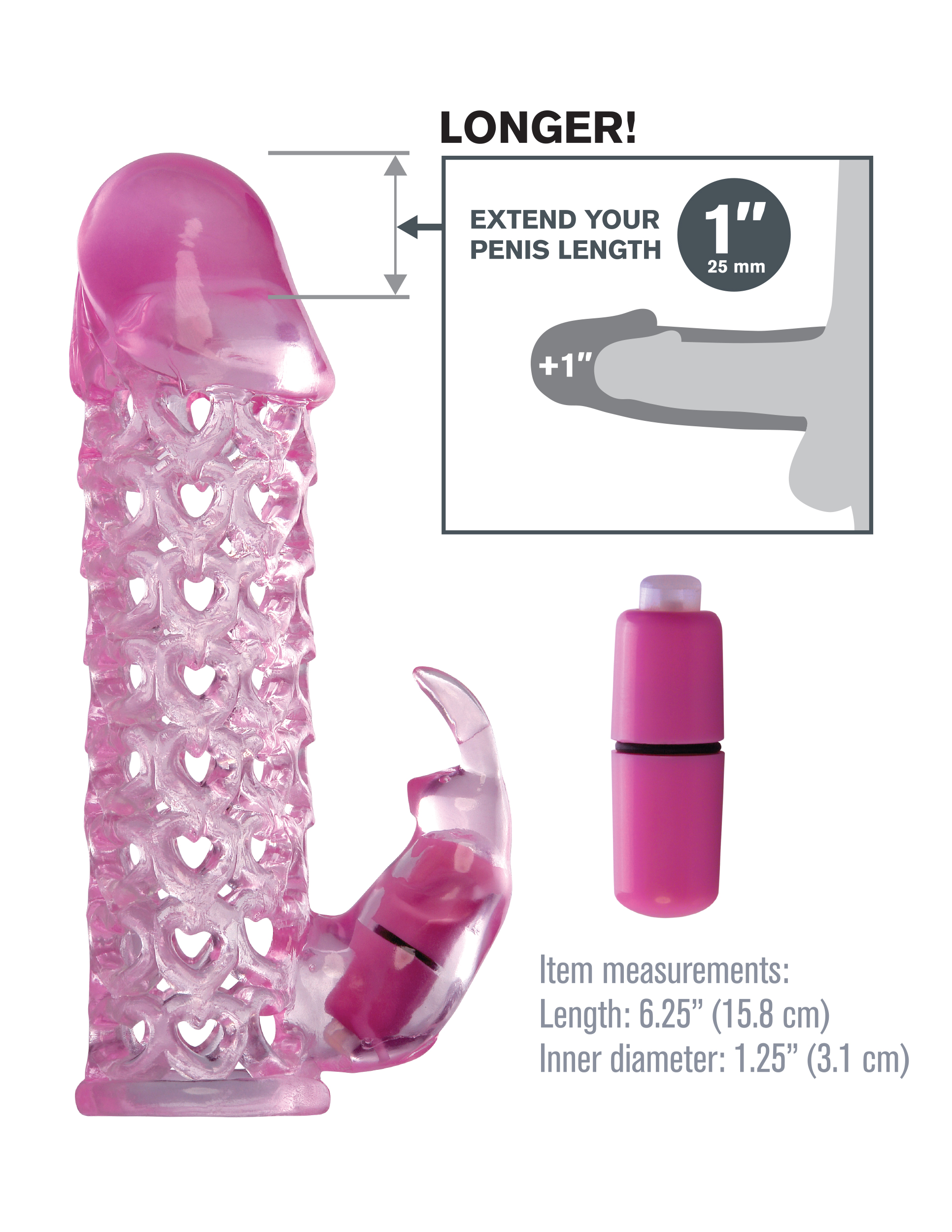 Fantasy X-Tensions Vibrating Couples Cage - Pink - Image 4