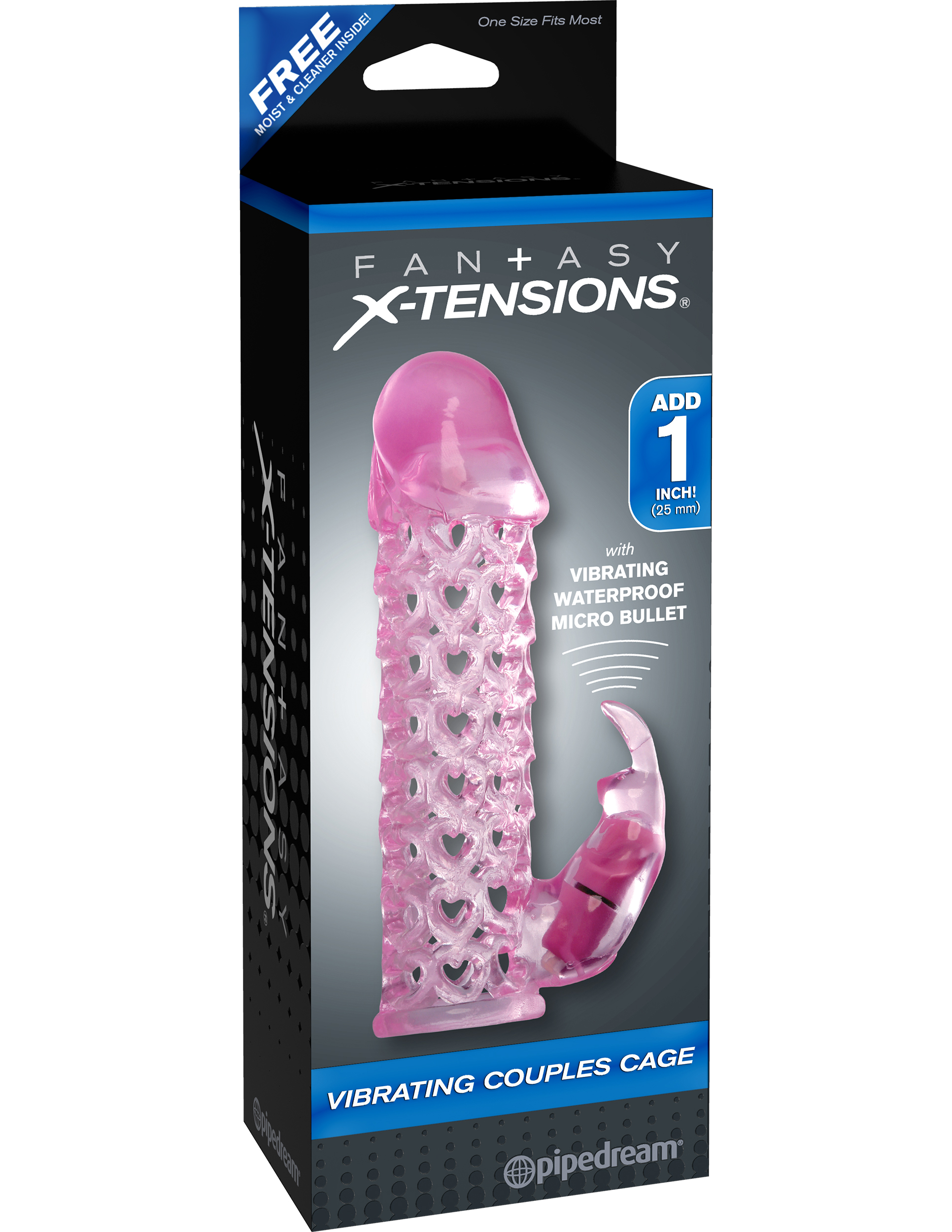Fantasy X-Tensions Vibrating Couples Cage - Pink - Image 2