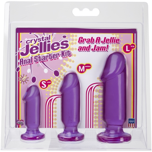 Crystal Jellies Anal Starter Kit - Purple - Image 2