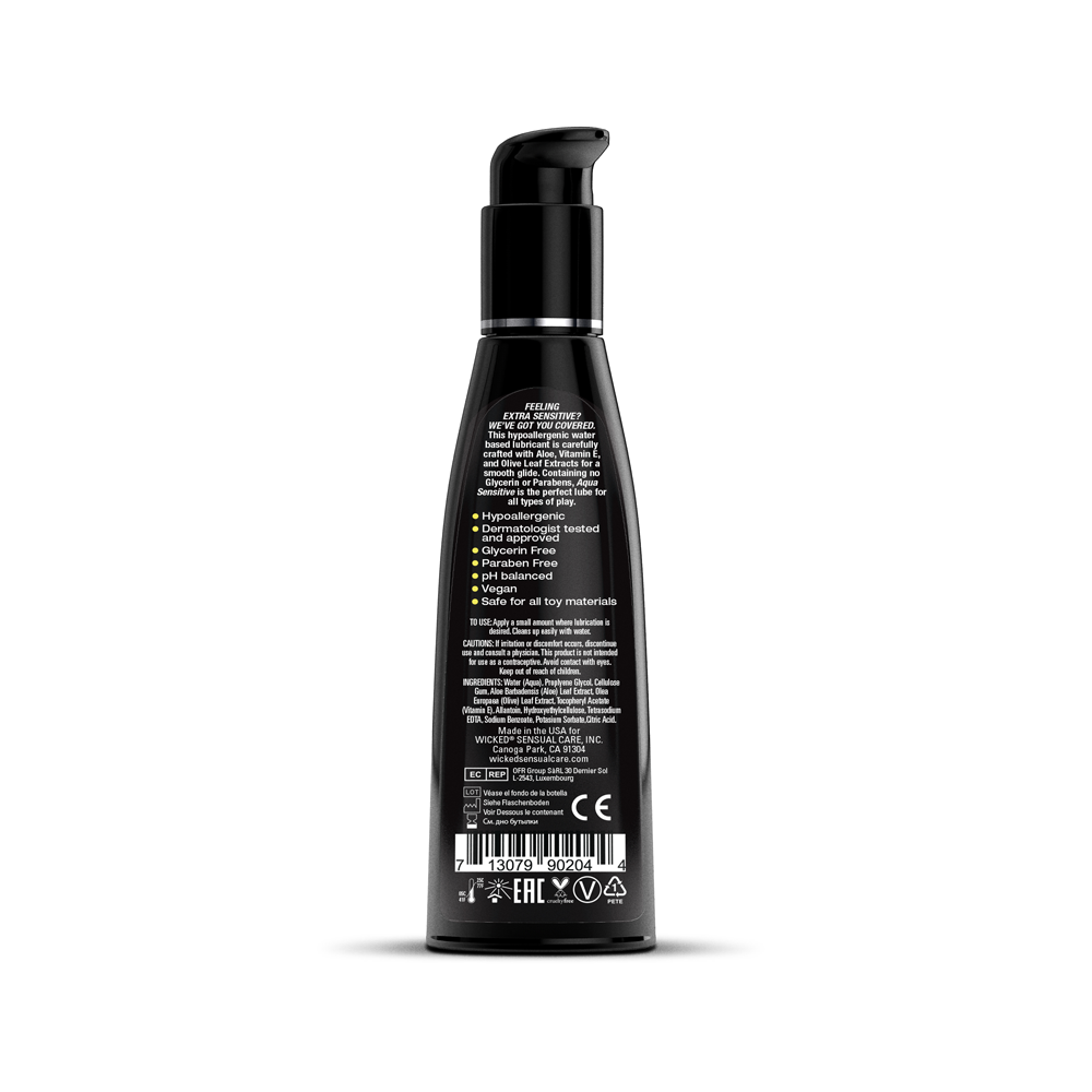 Aqua Sensitive Water-Based Lubricant - 4 Fl. Oz. - Image 2